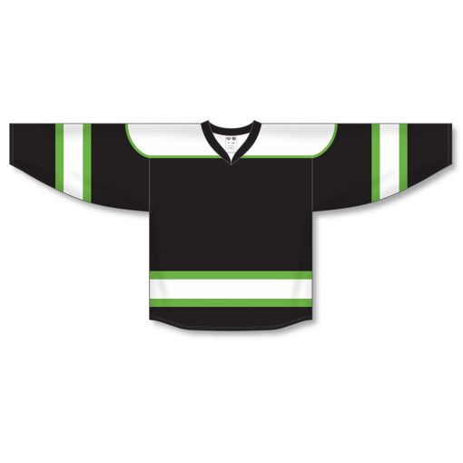 Athletic Knit H7500 Jersey - Black/White/Lime Green #247